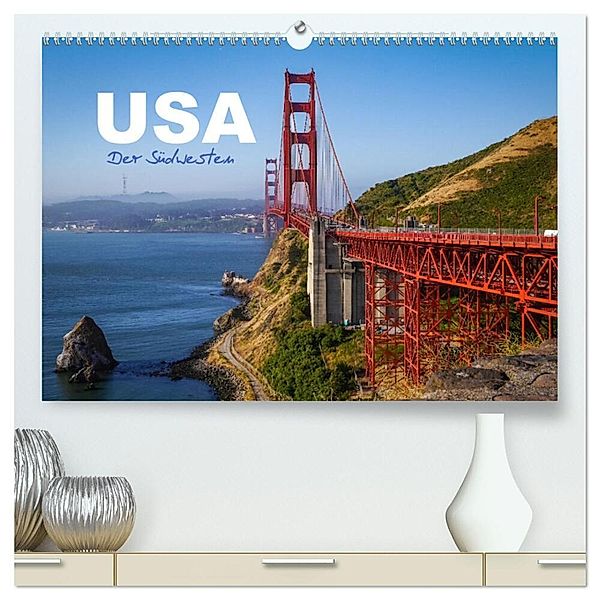 USA - Der Südwesten (hochwertiger Premium Wandkalender 2024 DIN A2 quer), Kunstdruck in Hochglanz, Natalie Maertens