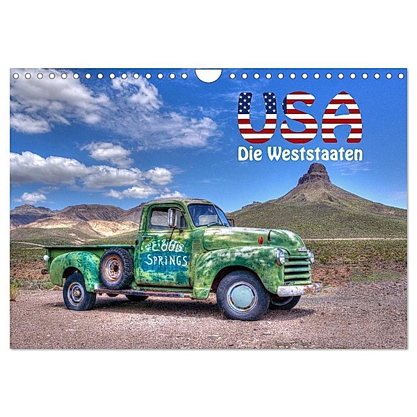 USA - Die Weststaaten (Wandkalender 2024 DIN A4 quer), CALVENDO Monatskalender, Michael Matziol
