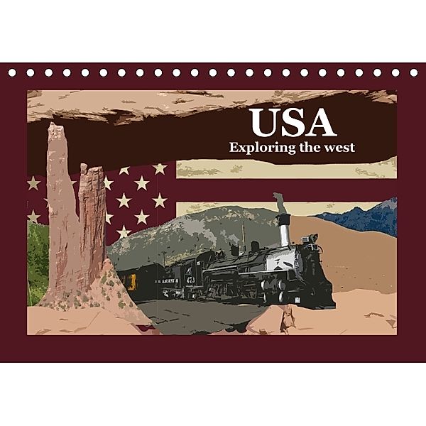 USA - Exploring the west (Tischkalender 2014 DIN A5 quer), Larsen