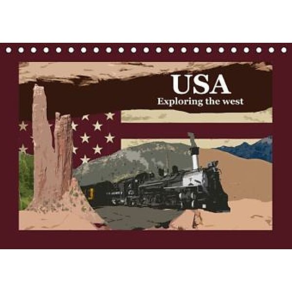 USA - Exploring the west (Tischkalender 2016 DIN A5 quer), Larsen