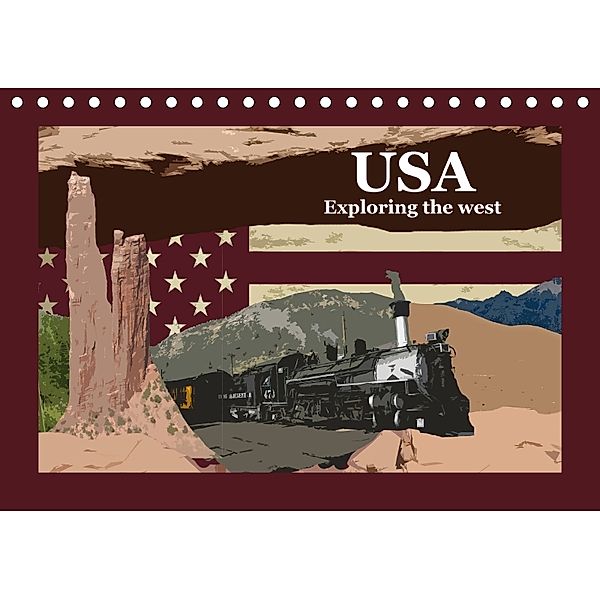 USA - Exploring the west (Tischkalender 2018 DIN A5 quer), Larsen