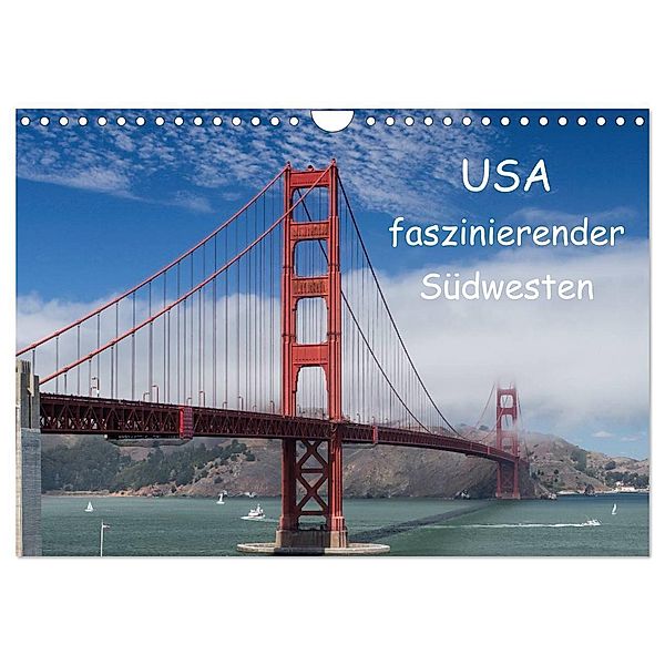 USA - faszinierender Südwesten / CH-Version (Wandkalender 2024 DIN A4 quer), CALVENDO Monatskalender, Andrea Potratz