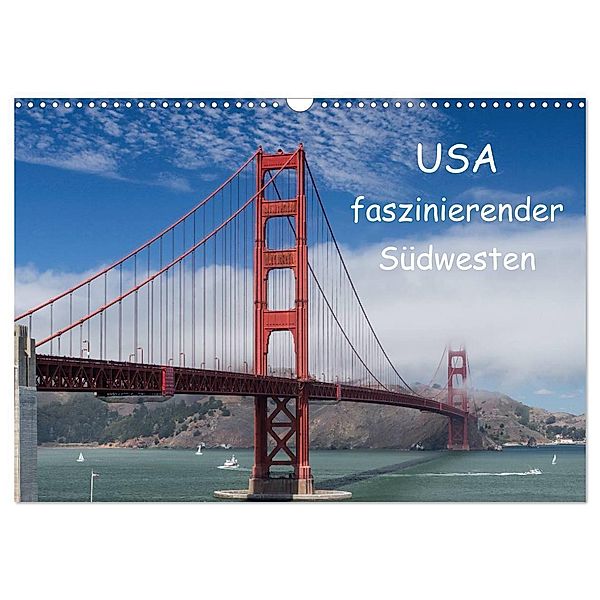 USA - faszinierender Südwesten / CH-Version (Wandkalender 2024 DIN A3 quer), CALVENDO Monatskalender, Andrea Potratz