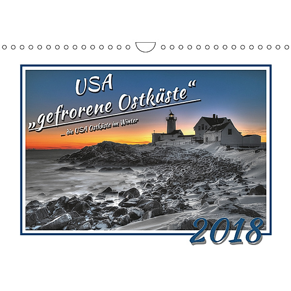 USA gefrorene Ostküste (Wandkalender 2018 DIN A4 quer), Falk Härting