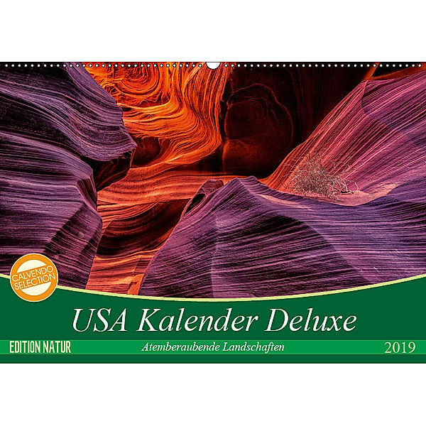 USA Kalender Deluxe (Wandkalender 2019 DIN A2 quer), Patrick Leitz