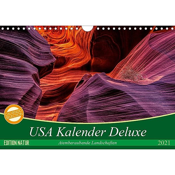 USA Kalender Deluxe (Wandkalender 2021 DIN A4 quer), Patrick Leitz