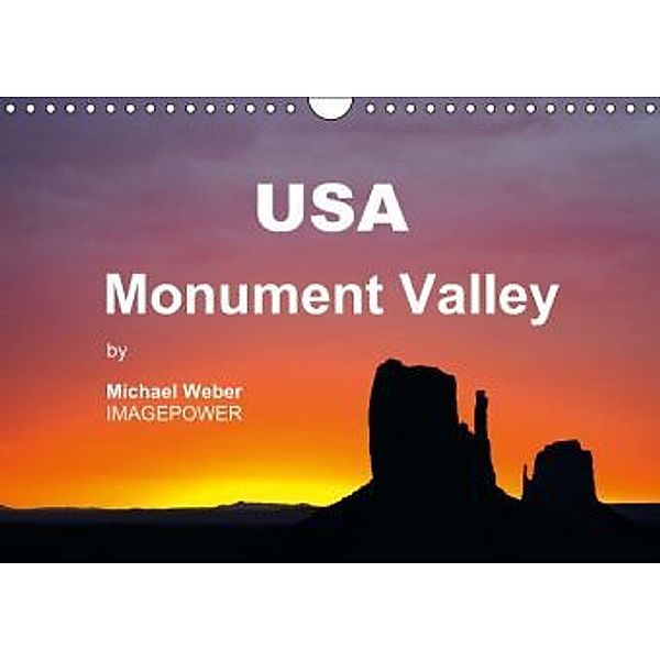 USA - Monument Valley (US-Version) (Wall Calendar 2014 DIN A4 Landscape), Michael Weber