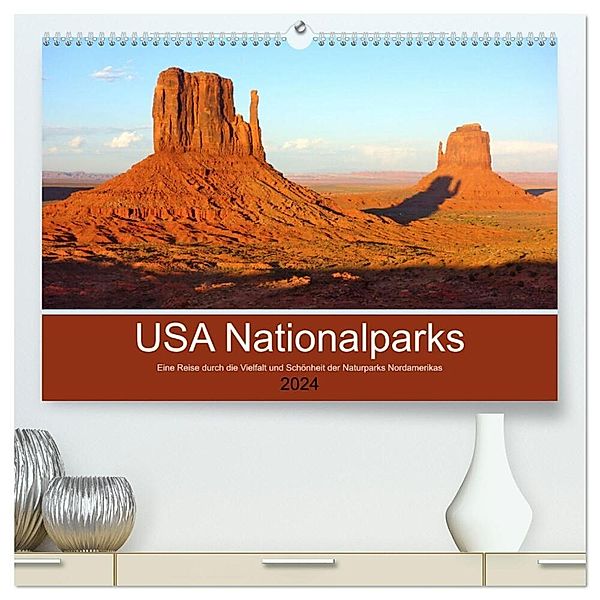 USA Nationalparks - Eine Reise durch die Vielfalt und Schönheit der Naturparks Nordamerikas (hochwertiger Premium Wandkalender 2024 DIN A2 quer), Kunstdruck in Hochglanz, Piera Marlena Büchler