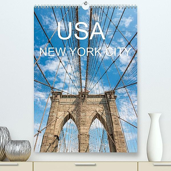 USA - New York City (Premium, hochwertiger DIN A2 Wandkalender 2023, Kunstdruck in Hochglanz), pixs:sell