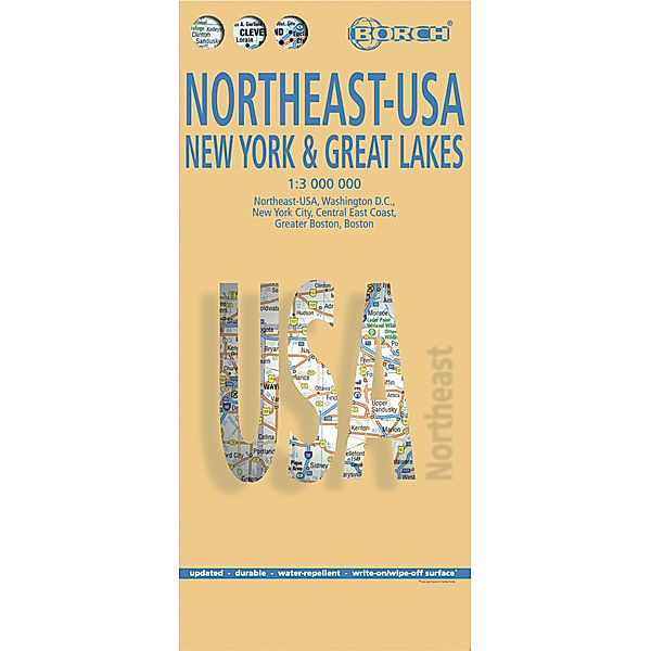 USA Northeast - New York & Great Lakes, Borch Map