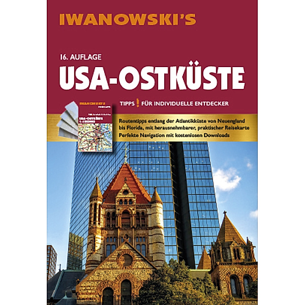 USA Ostküste - Reiseführer von Iwanowski, m. 1 Karte, Margit Brinke, Peter Kränzle