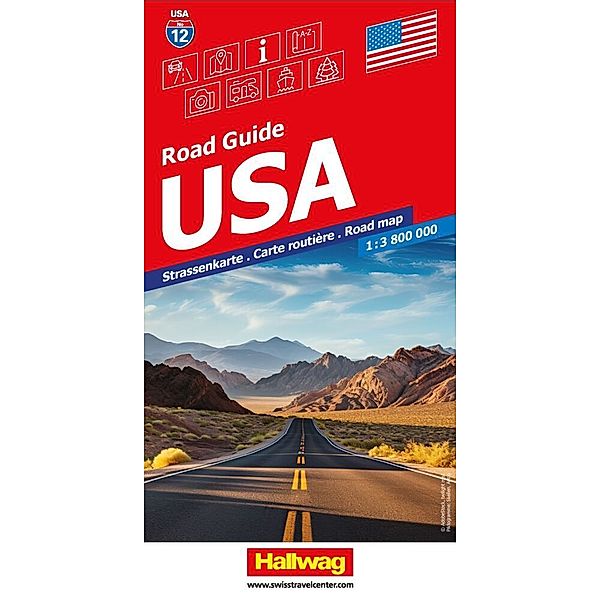 USA Strassenkarte 1:3,8 Mio. Road Guide No 12