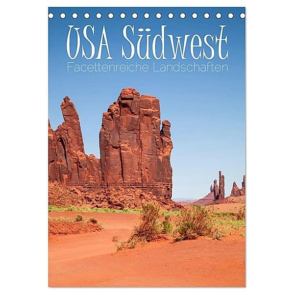 USA Südwest Facettenreiche Landschaften (Tischkalender 2024 DIN A5 hoch), CALVENDO Monatskalender, Melanie Viola
