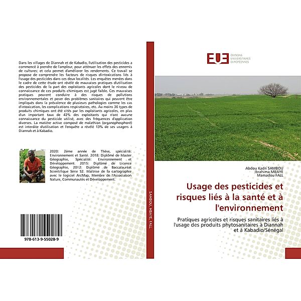 Usage des pesticides et risques liés à la santé et à l'environnement, Abdou Kadri SAMBOU, Ibrahima Mbaye, Mamadou FALL