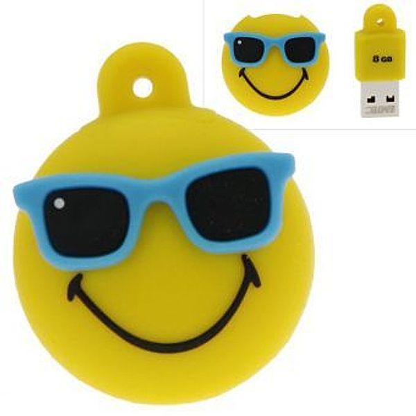 USB Stick Mr. Smiley Hawaii-gelb 8 GB