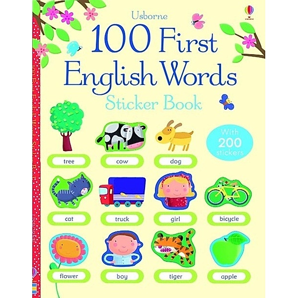 Usborne 100 First English Words Sticker Book, Felicity Brooks