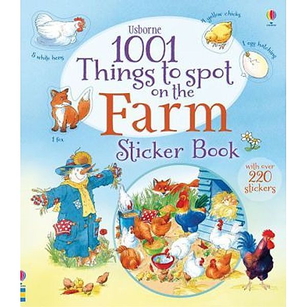 Usborne 1001 Things to Spot on the Farm Sticker Book, Gillian Doherty