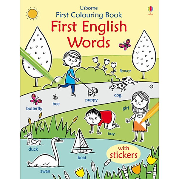 Usborne First Colouring Book First English Words, Kirsteen Robson