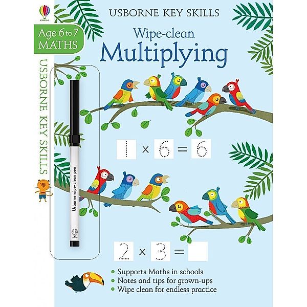Usborne Key Skills / Wipe-clean Multiplying 6-7, Holly Bathie
