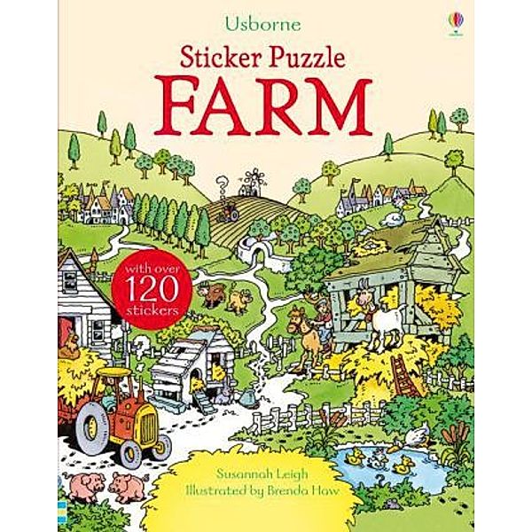 Usborne Sticker Puzzle Farm, Susannah Leigh