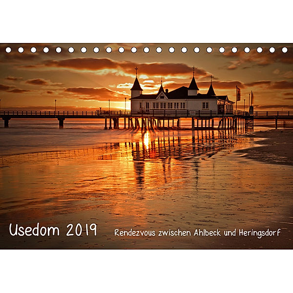 Usedom 2019 Rendezvous zwischen Ahlbeck und Heringsdorf (Tischkalender 2019 DIN A5 quer), Marko Knuth