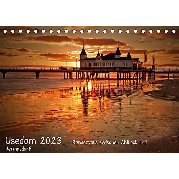 Usedom 2023 Rendezvous zwischen Ahlbeck und Heringsdorf (Tischkalender 2023 DIN A5 quer), Marko Knuth