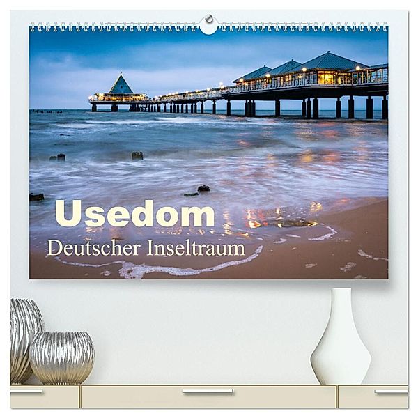 Usedom - Deutscher Inseltraum (hochwertiger Premium Wandkalender 2024 DIN A2 quer), Kunstdruck in Hochglanz, Martin Wasilewski