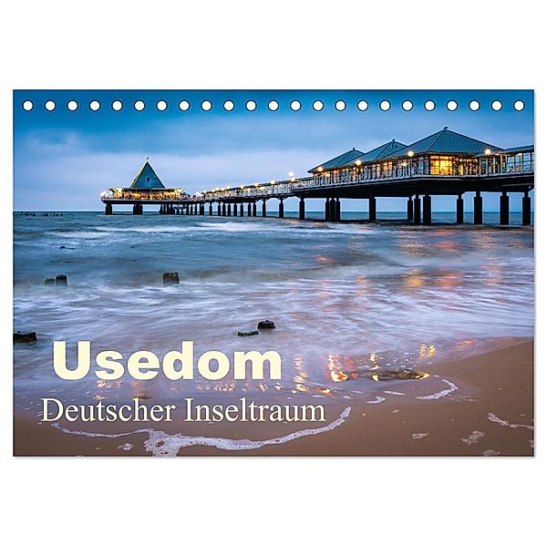 Usedom - Deutscher Inseltraum (Tischkalender 2024 DIN A5 quer), CALVENDO Monatskalender, Martin Wasilewski