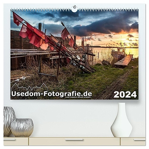 Usedom-Fotografie.de (hochwertiger Premium Wandkalender 2024 DIN A2 quer), Kunstdruck in Hochglanz, Marcel Piper - Usedom-Fotografie.de