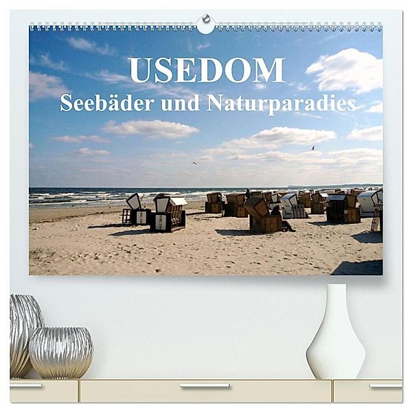 USEDOM - Seebäder und Naturparadies (hochwertiger Premium Wandkalender 2024 DIN A2 quer), Kunstdruck in Hochglanz, Art-Motiva