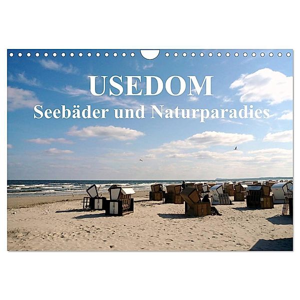 USEDOM - Seebäder und Naturparadies (Wandkalender 2024 DIN A4 quer), CALVENDO Monatskalender, Art-Motiva
