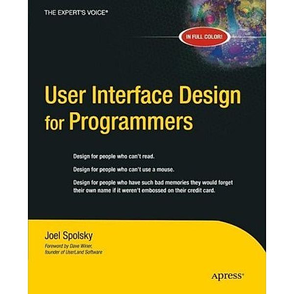 User Interface Design for Programmers, Joel Spolsky