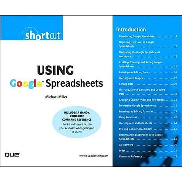 Using Google Spreadsheets (Digital Short Cut), Michael R. Miller