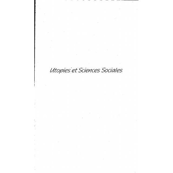 Utopies et Sciences Sociales / Hors-collection, Gaudez Florent