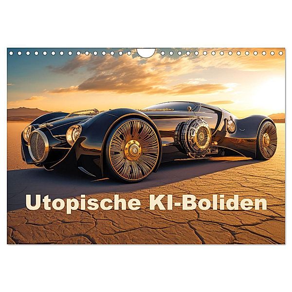 Utopische KI-Boliden (Wandkalender 2025 DIN A4 quer), CALVENDO Monatskalender, Calvendo, Liselotte Brunner-Klaus