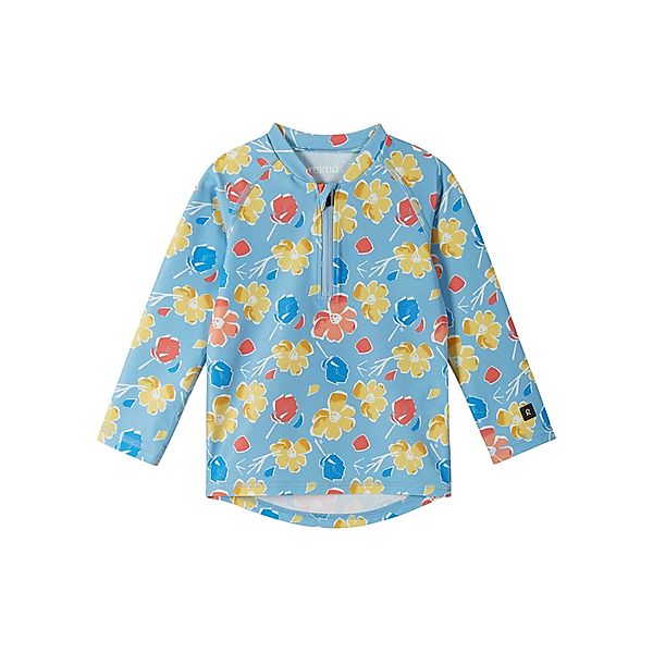 Reima UV-Badeshirt TUVALU BLUMEN in frozen blue