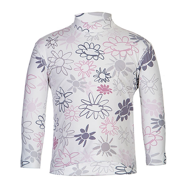 hyphen sports UV-Schutz-Badeshirt WILD FLOWERS in weiss