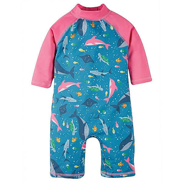 frugi UV-Schutz-Schwimmanzug BENGAL BAY in blau/rosa