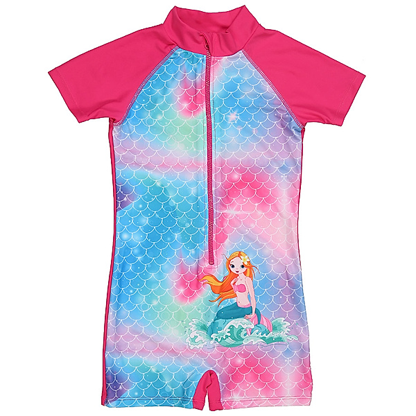 Playshoes UV-Schwimmanzug MEERJUNGFRAU in pink/bunt