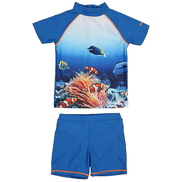 Playshoes UV-Schwimmanzug UNTERWASSERWELT 2-teilig in blau