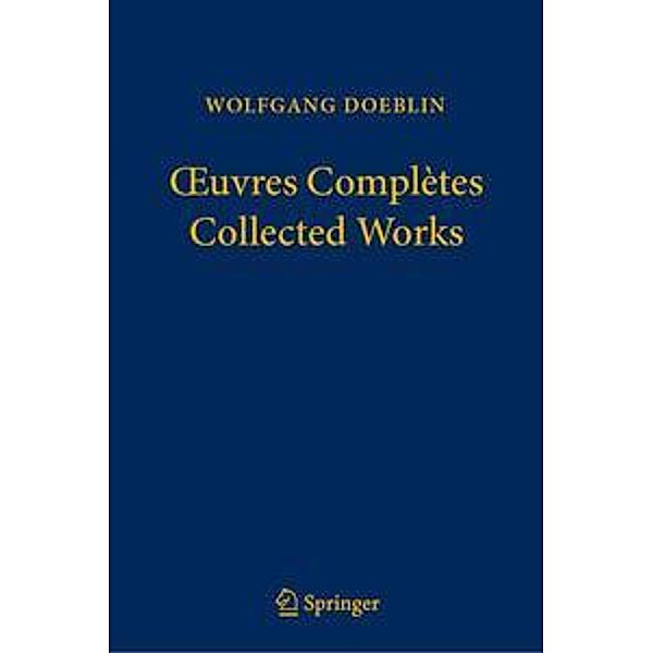 uvres Complètes-Collected Works, Wolfgang Doeblin