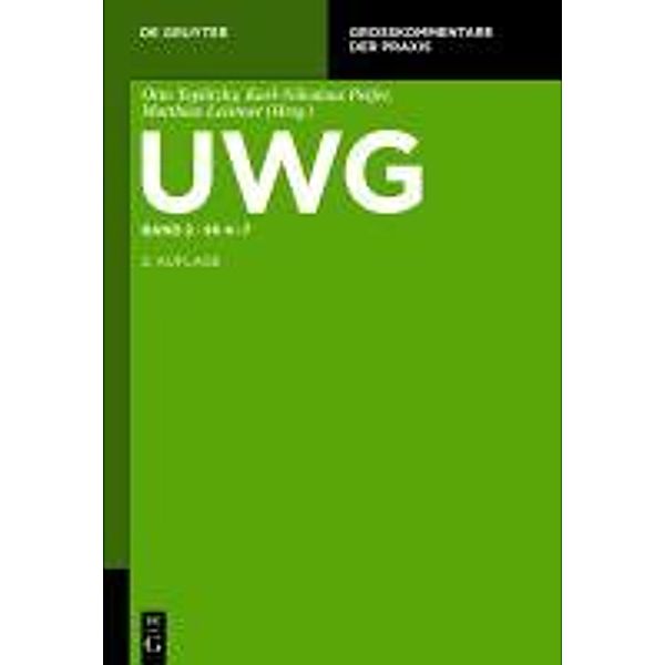 UWG: Band 2 §§  4-7