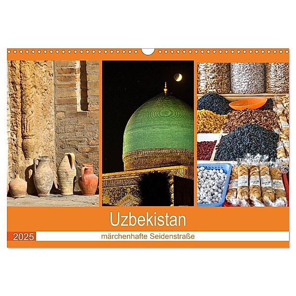 Uzbekistan - märchenhafte Seidenstrasse (Wandkalender 2025 DIN A3 quer), CALVENDO Monatskalender, Calvendo, Brigitte Dürr