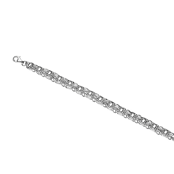 V Armband 925/- Sterling Silber 21cm Glänzend
