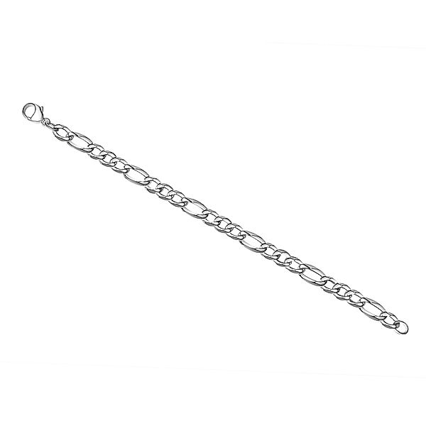 V Armband 925/- Sterling Silber 23cm Diamantiert