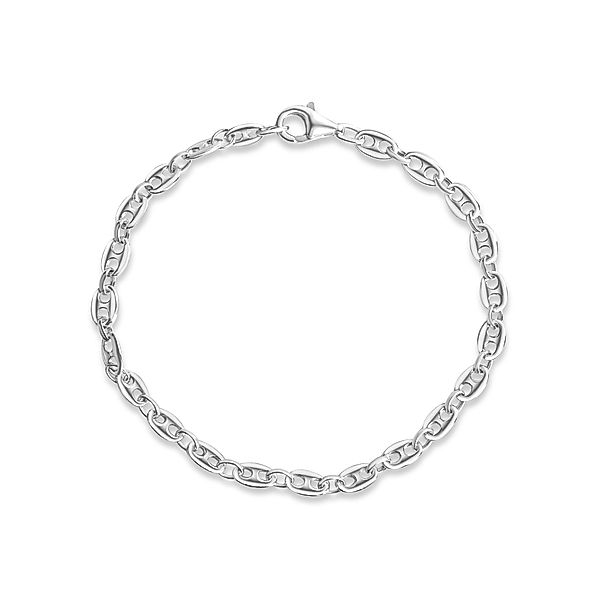 V Armband 925/- Sterling Silber Glänzend (Größe: 21)