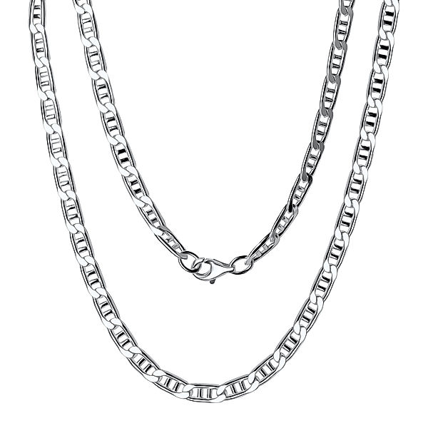 V Collier 925/- Sterling Silber 55cm Diamantiert