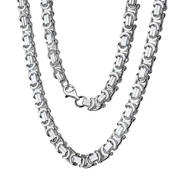 V Collier 925/- Sterling Silber 55cm Diamantiert