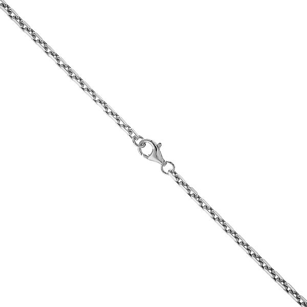 V Collier 925/- Sterling Silber Glänzend (Größe: 45)