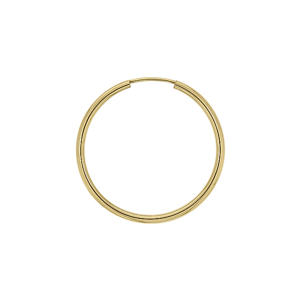 V Creolen 585/- Gold 3,0cm Glänzend